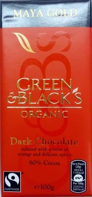 Green & Black's Organic Chocolate Bar Maya Gold