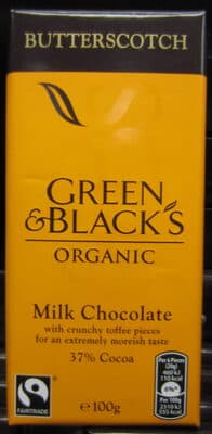 Green & Black's Organic Chocolate Bar Butterscotch
