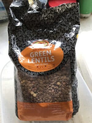 Green lentils