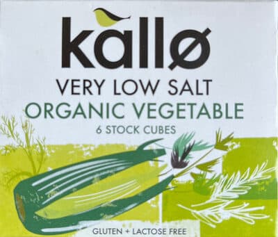 Very Low Salt Organic Vegetable Stock Cubes