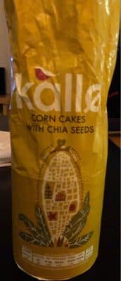Corn cake with chia seeds