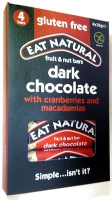 Dark Chocolate With Cranberries And Macadamias