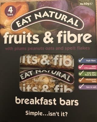 Eat Natural Fruit And Fibre Plums, Peanuts