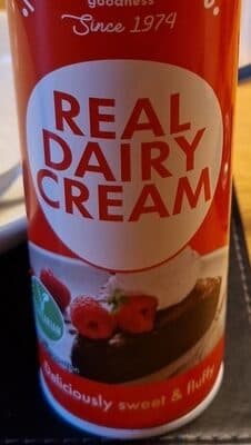 Real dairy cream