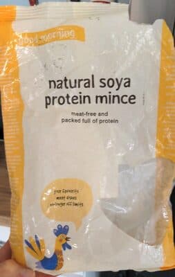 Natural soya protein mince