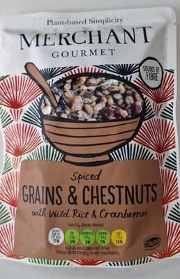 Spiced Grain and Chestnuts with Wild Rice and Cranberries