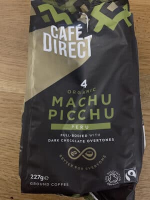 Cafdirect Fairtrade Organic Machu Picchu Peru Coffee