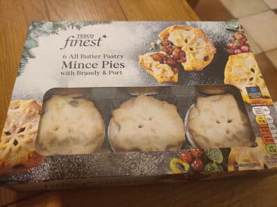 All Butter Pastry Mince Pies with Brandy & Port