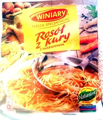 Rosol z kury z makaronem