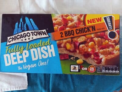 Fully loaded deep dish BBQ chick'n
