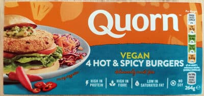 Quorn Vegan H S Burger