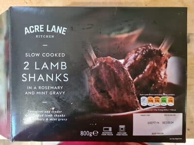 Slow Cooked Lamb Shanks in a Rosemary and Mint Gravy