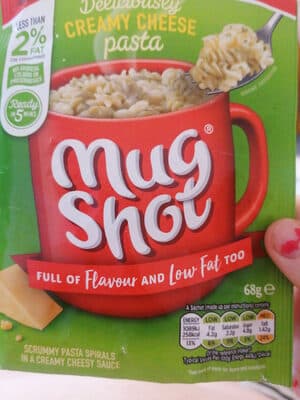 Mugshot creamy cheese pasta