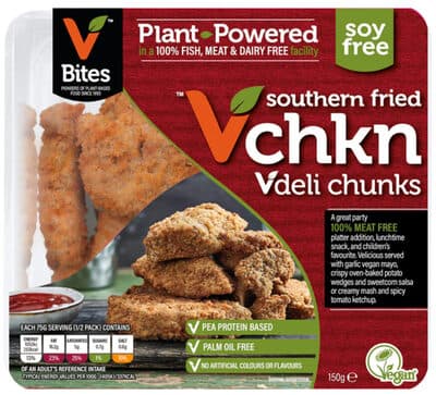 Vegan Plant-Based Meat Free Southern Fried Style Chicken