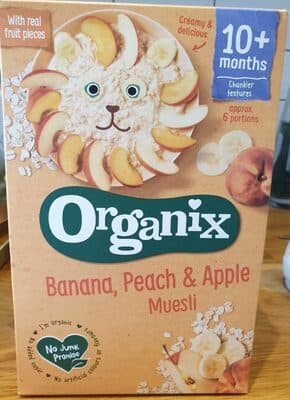 Organix Banana, Peach & Apple Muesli