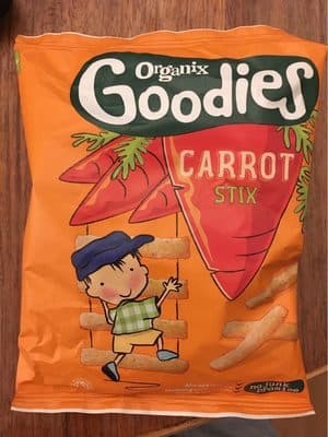 Organix Goodies Snacks Singles - Carrot Stix