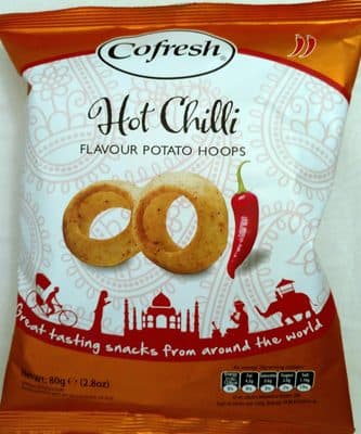 Hot chilli flavour potato hoops