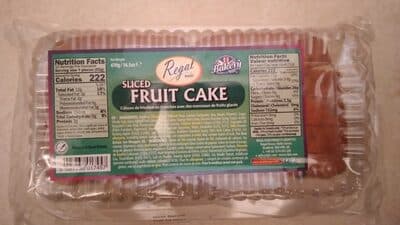 Sliced Fruit Cake