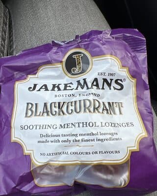 Blackcurrant Soothing Menthol Lozenges