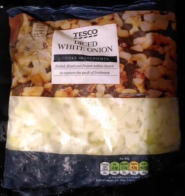 Frozen Diced White Onion