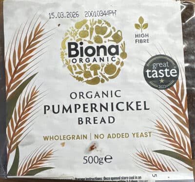 Pumpernickel bread