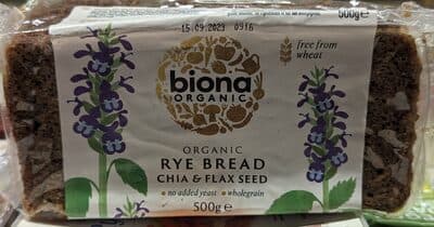 Biona Organic Ryye Chia & Flax Bread