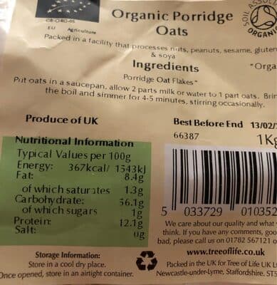 Organic Porridge Oats