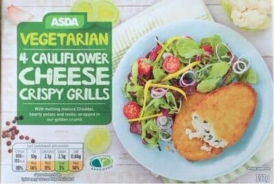 Cauliflower Cheese Crispy Grills