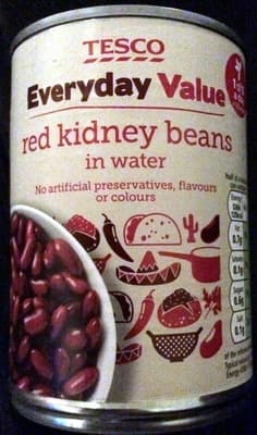 red kidney beans in water