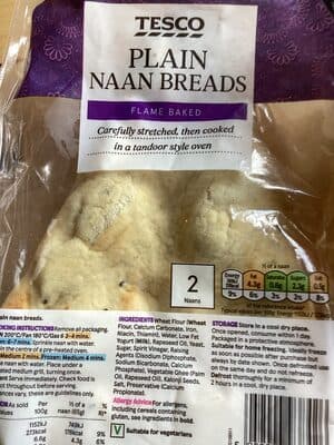 Plain naan breads