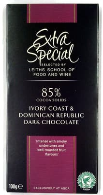 Ivory Coast & Dominican Republic Dark Chocolate 85% Cocoa Solids