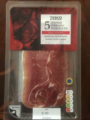 Spanish Serrano Ham Slices