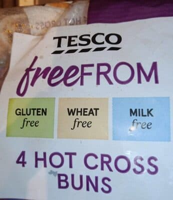 Tesco Freefrom Hot Cross Buns