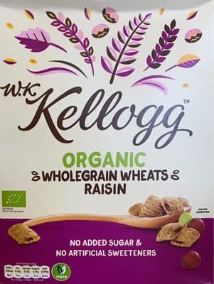 Organic Wholegrain Wheats Raisin