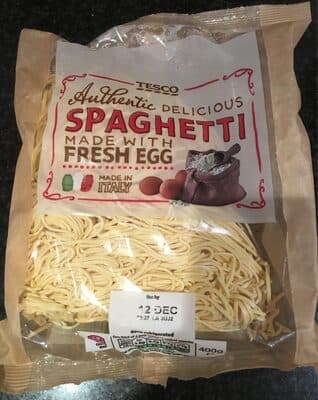 Spaghetti made with fresh egg