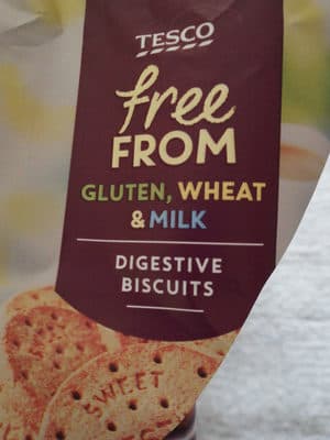 Free FROM Gluten, Wheat & MilkDigestive Biscuits