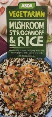 Vegetarian Mushroom stroganoff & rice