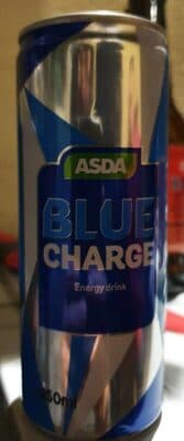 Blue charge energy drink