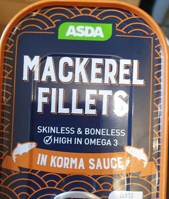 Asda Mackerel Fillets in Korma Sauce