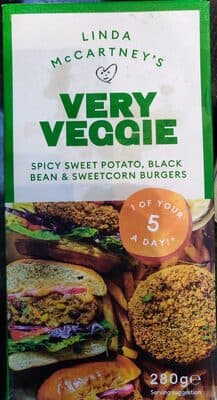 spicy sweet potato, black bean and sweetcorn burgers