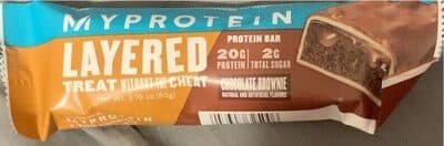 Chocolate brownie protein bar