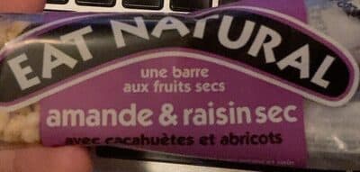 Une barre aux fruit secs