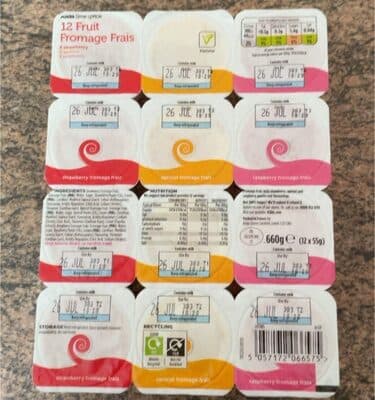 Asda Yoghurts Parfums Assortis