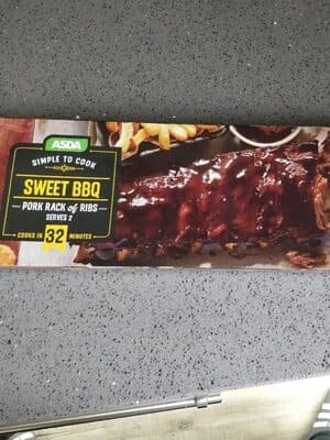 Sweet BBQ pork rack of ribs