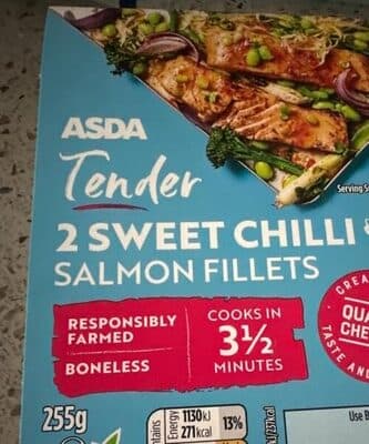 Asda Tender Sweet Chilli Salmon Fillets