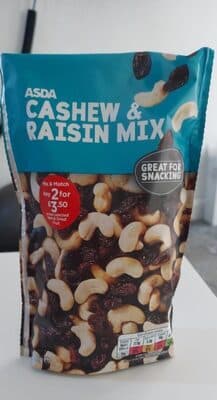 Asda Cashews And Raisin Mix