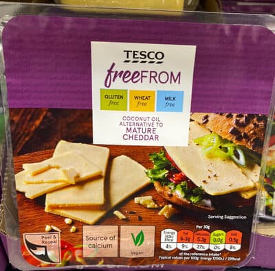 Mature cheddar coconut oil alternative