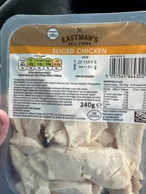 Sliced Chicken