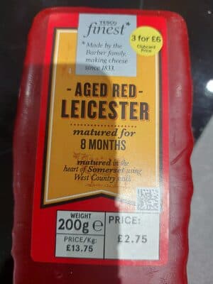 aged Red leicester