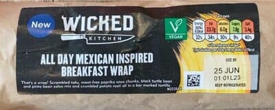 All Day Mexican Inspired Breakfast Wrap